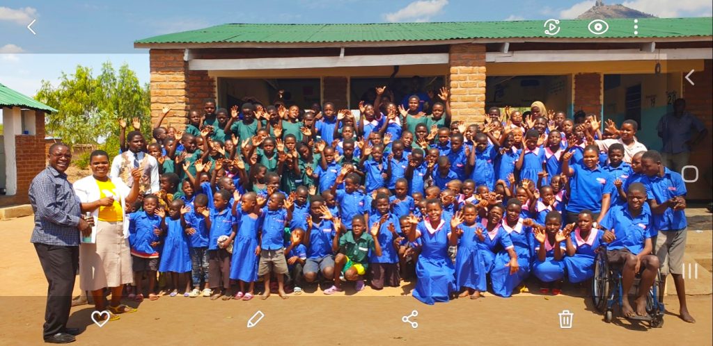 Our children, and staff, from Support Malawi’s centre at Phalombe