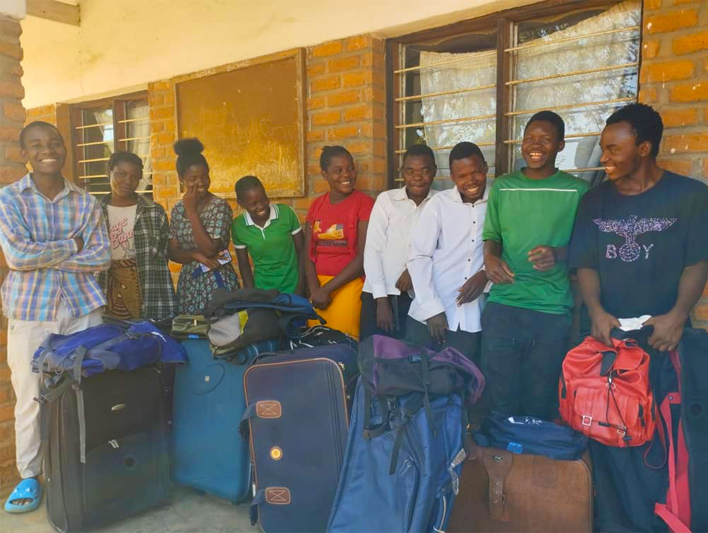 Pictured here are very happy students from our secondary school at Umodzi who have all passed their MSCE (Malawi School Certificate of Education) and have been selected for college and university courses. We wish them every success!